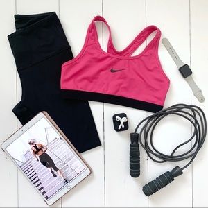 Nike hot pink sports bra